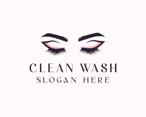 Cosmetic Eyelashes Beauty logo design