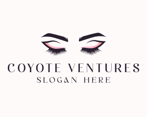 Cosmetic Eyelashes Beauty logo design