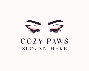 Cosmetic Eyelashes Beauty logo design