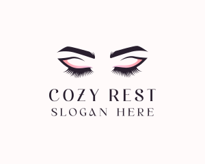 Cosmetic Eyelashes Beauty logo design