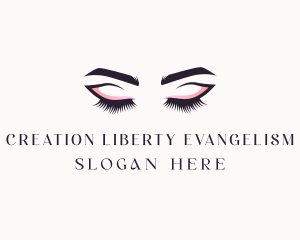 Cosmetic Eyelashes Beauty logo design