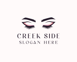 Cosmetic Eyelashes Beauty logo design