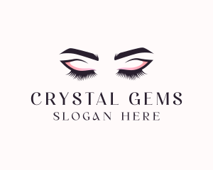 Cosmetic Eyelashes Beauty logo design