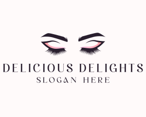 Cosmetic Eyelashes Beauty logo design