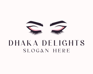 Cosmetic Eyelashes Beauty logo design