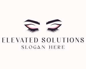 Cosmetic Eyelashes Beauty logo design