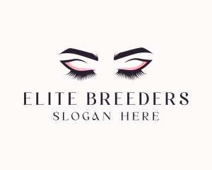 Cosmetic Eyelashes Beauty logo design