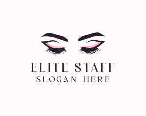 Cosmetic Eyelashes Beauty logo design