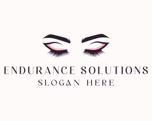 Cosmetic Eyelashes Beauty logo design