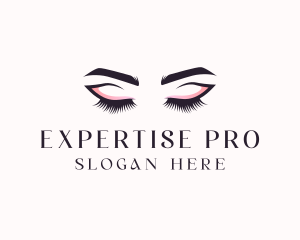 Cosmetic Eyelashes Beauty logo design