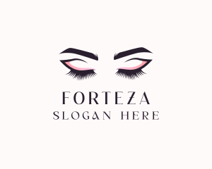 Cosmetic Eyelashes Beauty logo design