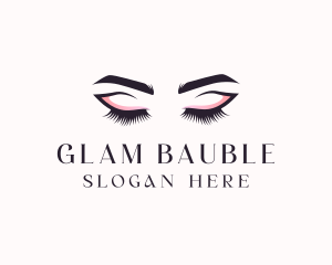 Cosmetic Eyelashes Beauty logo design