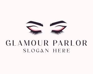 Parlor - Cosmetic Eyelashes Beauty logo design