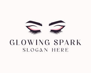 Cosmetic Eyelashes Beauty logo design