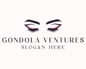 Cosmetic Eyelashes Beauty logo design