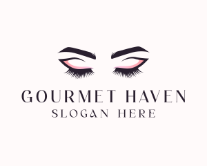 Cosmetic Eyelashes Beauty logo design