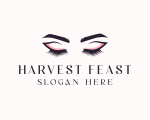 Cosmetic Eyelashes Beauty logo design