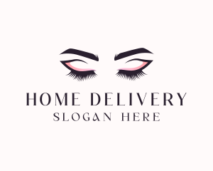 Cosmetic Eyelashes Beauty logo design