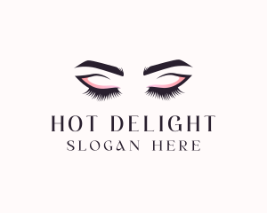 Cosmetic Eyelashes Beauty logo design