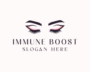 Cosmetic Eyelashes Beauty logo design