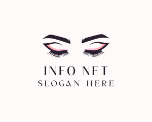 Cosmetic Eyelashes Beauty logo design