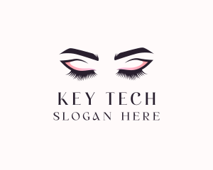 Cosmetic Eyelashes Beauty logo design