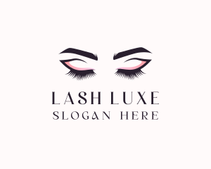 Cosmetic Eyelashes Beauty logo design