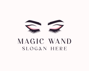 Cosmetic Eyelashes Beauty logo design