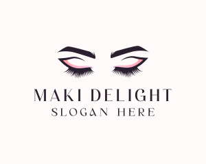 Cosmetic Eyelashes Beauty logo design