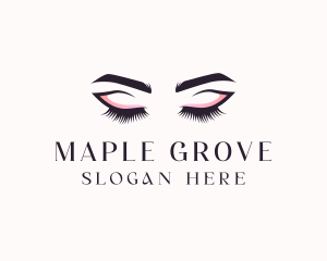 Cosmetic Eyelashes Beauty logo design