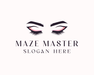 Cosmetic Eyelashes Beauty logo design