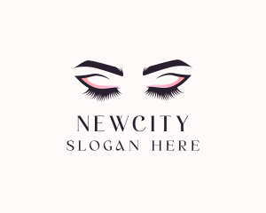 Cosmetic Eyelashes Beauty logo design