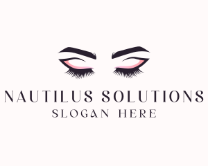 Cosmetic Eyelashes Beauty logo design