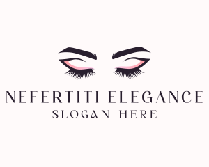 Cosmetic Eyelashes Beauty logo design