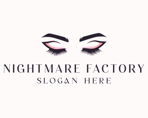 Cosmetic Eyelashes Beauty logo design