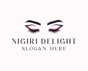 Cosmetic Eyelashes Beauty logo design