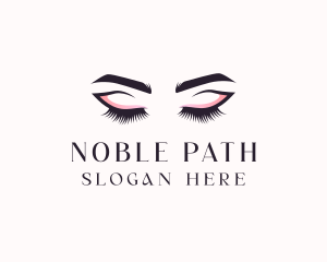 Cosmetic Eyelashes Beauty logo design