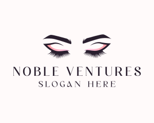 Cosmetic Eyelashes Beauty logo design