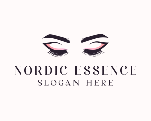 Cosmetic Eyelashes Beauty logo design