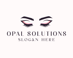 Cosmetic Eyelashes Beauty logo design