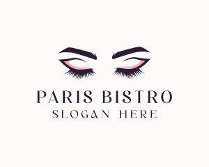 Cosmetic Eyelashes Beauty logo design