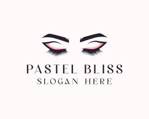 Cosmetic Eyelashes Beauty logo design