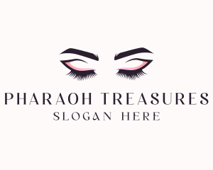 Cosmetic Eyelashes Beauty logo design