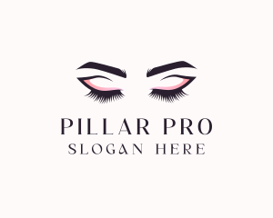 Cosmetic Eyelashes Beauty logo design