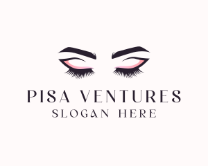 Cosmetic Eyelashes Beauty logo design