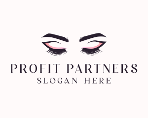 Cosmetic Eyelashes Beauty logo design