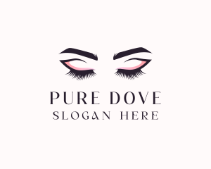 Cosmetic Eyelashes Beauty logo design