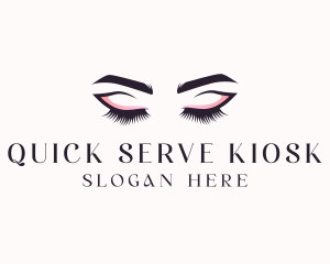 Cosmetic Eyelashes Beauty logo design