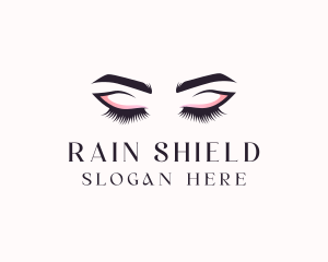 Cosmetic Eyelashes Beauty logo design