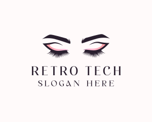 Cosmetic Eyelashes Beauty logo design